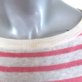 Christian Dior Dioriviera Striped Linen Sleeveless Top White/Pink Size Medium