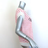Christian Dior Dioriviera Striped Linen Sleeveless Top White/Pink Size Medium