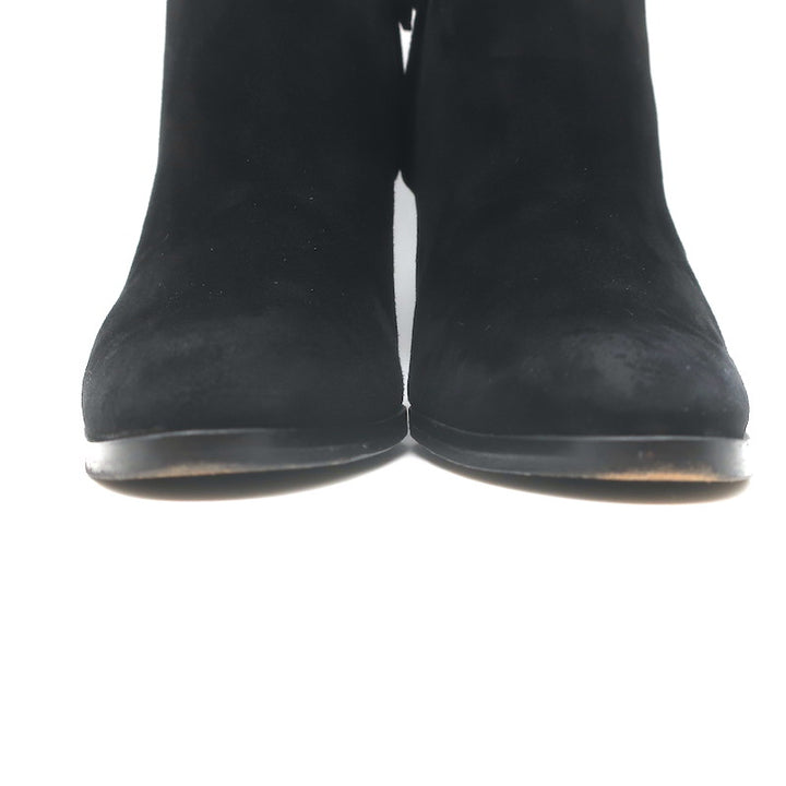 Manolo Blahnik Brusta High Heel Booties Black Suede Size 38.5