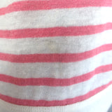 Christian Dior Dioriviera Striped Linen Sleeveless Top White/Pink Size Medium