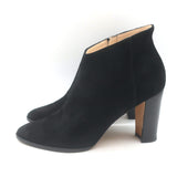 Manolo Blahnik Brusta High Heel Booties Black Suede Size 38.5