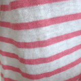 Christian Dior Dioriviera Striped Linen Sleeveless Top White/Pink Size Medium