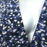 Ulla Johnson Puff Sleeve Midi Wrap Dress Kemala Navy Printed Cotton Size 10