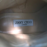 Jimmy Choo Hank Jewel Buckle Flat Ankle Boots Black Leather Size 39 NEW