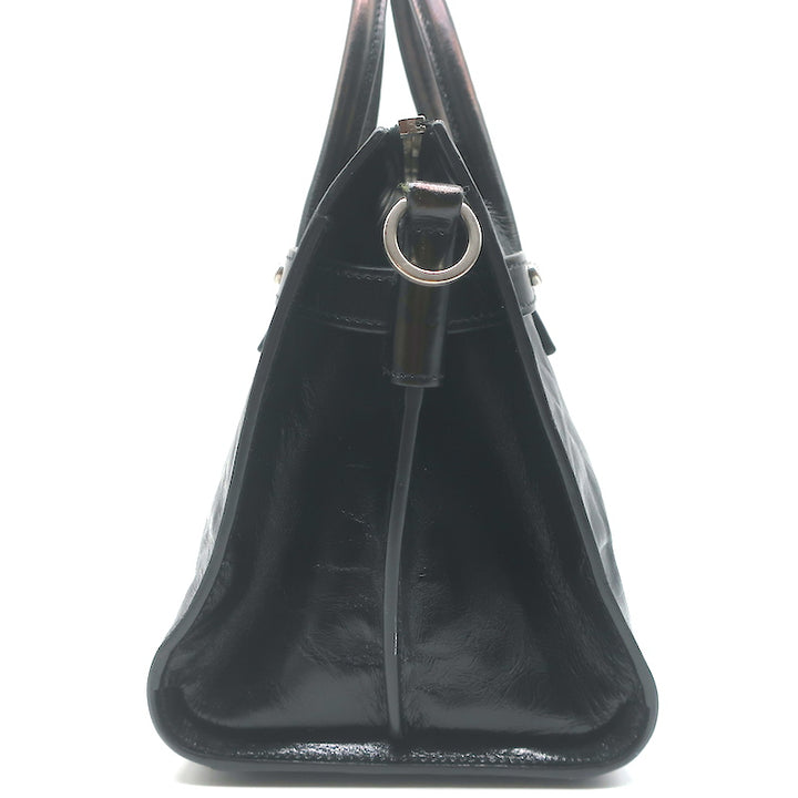 Saint Laurent Baby Sac de Jour Souple Tote Black Moroder Leather Crossbody Bag