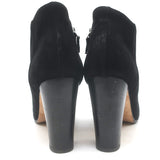 Manolo Blahnik Brusta High Heel Booties Black Suede Size 38.5