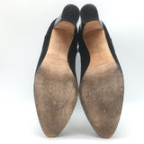 Manolo Blahnik Brusta High Heel Booties Black Suede Size 38.5