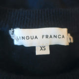 Lingua Franca Hallelujah Cashmere Sweater Navy Size Extra Small