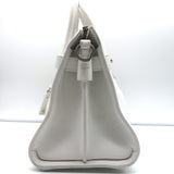 Saint Laurent Baby Sac de Jour Souple Tote White Leather Crossbody Bag