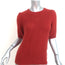 Anine Bing Nicolette Puff Sleeve Sweater Rust Mohair-Blend Size Extra Small