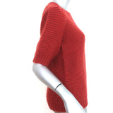 Anine Bing Nicolette Puff Sleeve Sweater Rust Mohair-Blend Size Extra Small