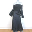 Gabriela Hearst Gilman Off the Shoulder Midi Dress Black Size 42 NEW