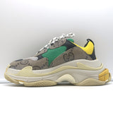 Gucci x Balenciaga The Hacker Project Triple S Sneakers Green/Brown Size 38