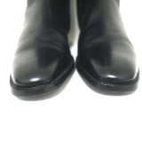 Ralph Lauren Equestrian Bit Knee High Riding Boots Black Leather Size 8