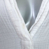 9seed Marrakesh Top White Cotton Gauze Size Petite/Small 3/4 Sleeve Blouse
