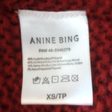 Anine Bing Nicolette Puff Sleeve Sweater Rust Mohair-Blend Size Extra Small