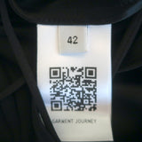 Gabriela Hearst Gilman Off the Shoulder Midi Dress Black Size 42 NEW