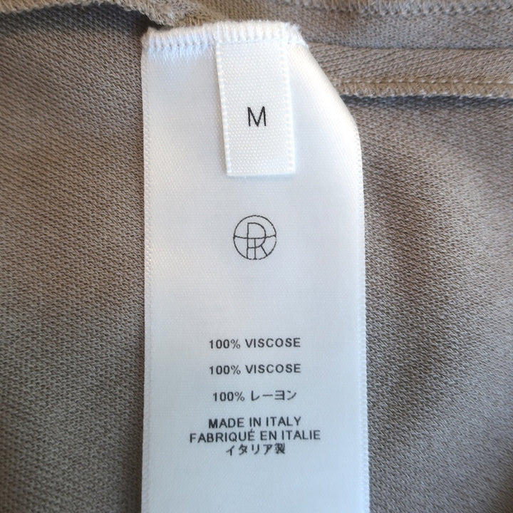 The Row Venusia Long Sleeve Ruched Maxi Dress Taupe Crepe Jersey Size Medium NEW