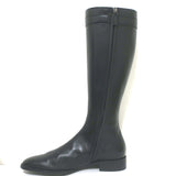 Ralph Lauren Equestrian Bit Knee High Riding Boots Black Leather Size 8
