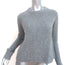 Jenni Kayne Cashmere Fisherman Sweater Light Gray Size Extra Small