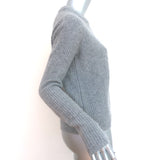 Jenni Kayne Cashmere Fisherman Sweater Light Gray Size Extra Small