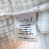 9seed Marrakesh Top White Cotton Gauze Size Petite/Small 3/4 Sleeve Blouse