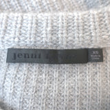 Jenni Kayne Cashmere Fisherman Sweater Light Gray Size Extra Small