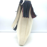 Tory Burch Fringed Canvas Crossbody Cream Small Shoulder Bag NEW