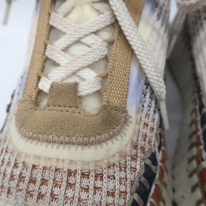 Chloe Nama Mesh Speckled-Platform Sneakers Ginger/Cream Size 36