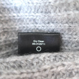 Jenni Kayne Cashmere Fisherman Sweater Light Gray Size Extra Small