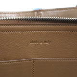 Celine Tri-Fold Medium Shoulder Bag Bi-Color Brown Leather & Blue Suede