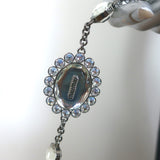 Miu Miu Crystal-Strap Flap Bag Cameo Pink Matelasse Leather Small Clutch