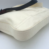 Tory Burch Fringed Canvas Crossbody Cream Small Shoulder Bag NEW