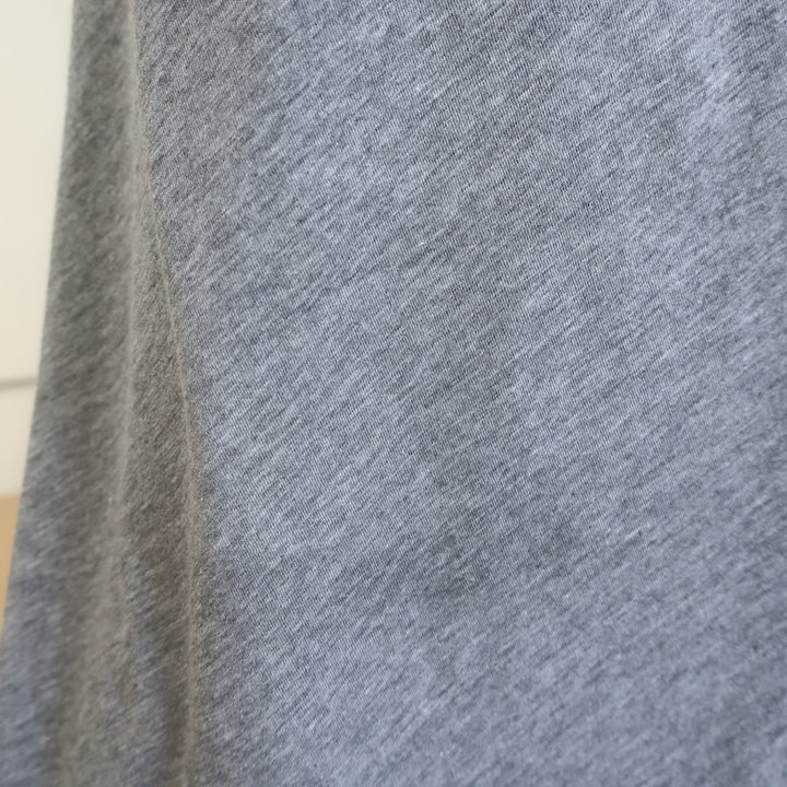 Victoria Beckham Ruched Cotton Jersey Maxi Dress Marled Gray Size US 4 NEW