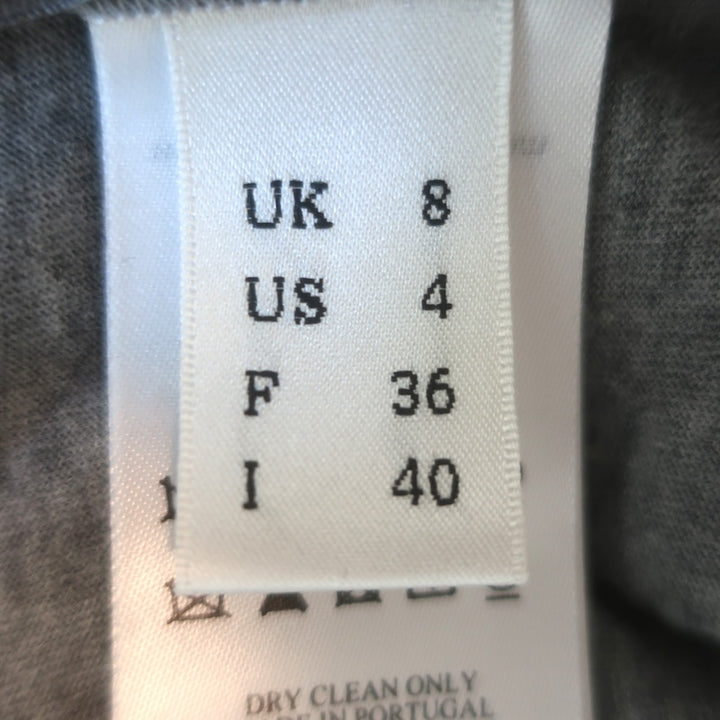 Victoria Beckham Ruched Cotton Jersey Maxi Dress Marled Gray Size US 4 NEW
