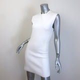 Balenciaga Bubble Knit Sleeveless Mini Dress White Size 36