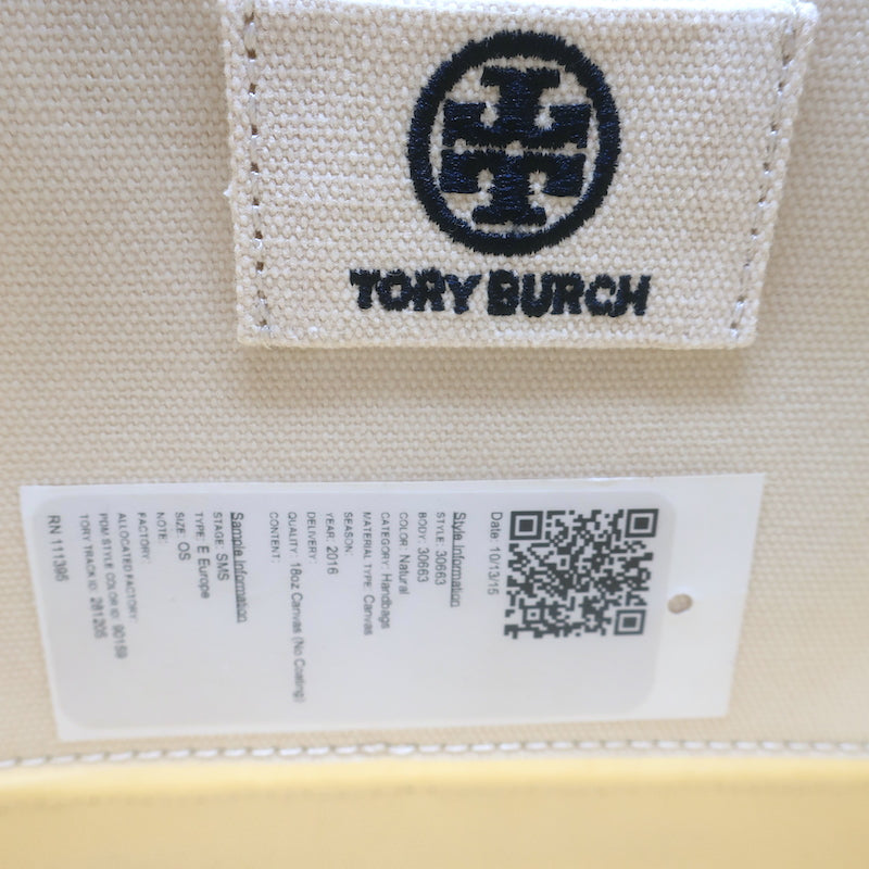 Tory Burch Fringed Canvas Crossbody Cream Small Shoulder Bag NEW