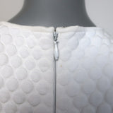 Balenciaga Bubble Knit Sleeveless Mini Dress White Size 36