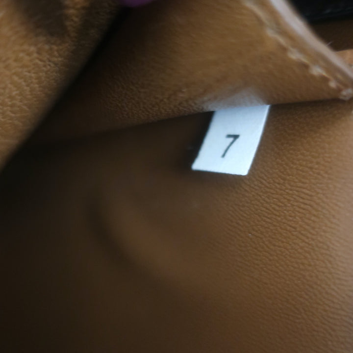 Prada City Stitch Pyramid Satchel Brown &amp; Black Leather Medium Crossbody Bag
