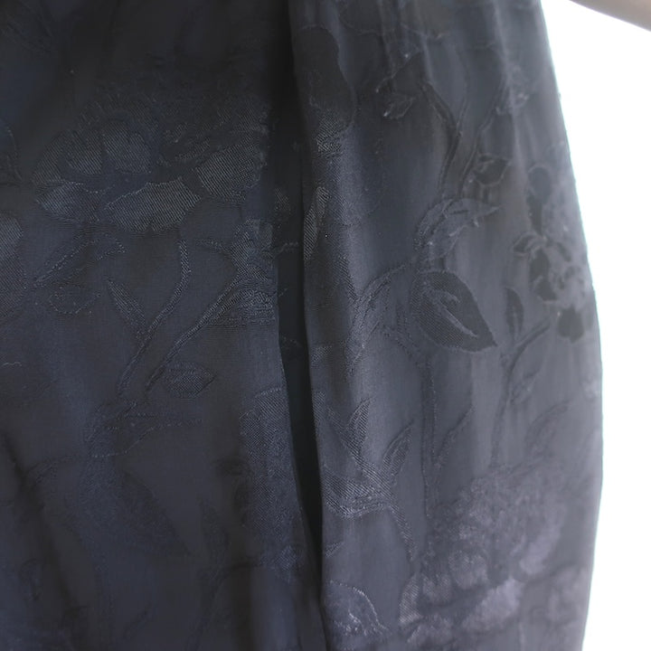 STAUD Villandry Floral Jacquard Jumpsuit Black Satin Size 8