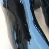 Saint Laurent Betty Thigh High Boots Black Stretch Vinyl Size 38.5