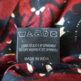 Isabel Marant Etoile V-Neck Top Jarvis Burgundy Floral Print Cotton Size 38