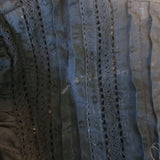 LoveShackFancy Natasha Ruffled Mini Dress Black Lace-Trim Swiss Dot Size Small