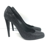 Christian Dior Crystal-Embellished Pumps Black Suede Size 39