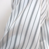 Maison Margiela Scarf Shirtdress Cream Striped Silk Size 42 Long Sleeve Dress