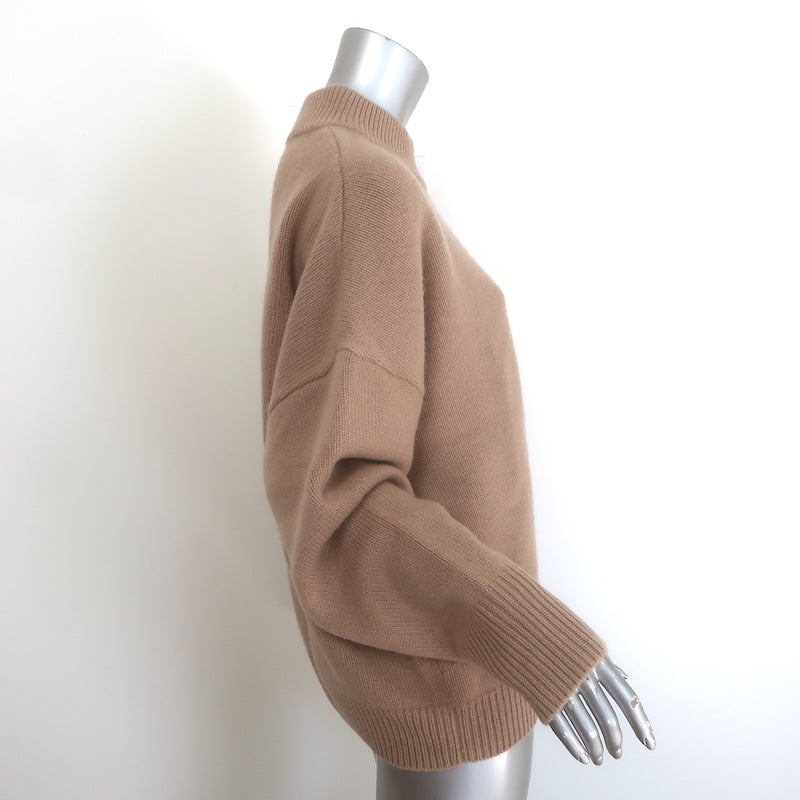 NAADAM Super Luxe Cashmere Mock Neck Sweater Camel Size Large
