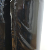 Saint Laurent Betty Thigh High Boots Black Stretch Vinyl Size 38.5