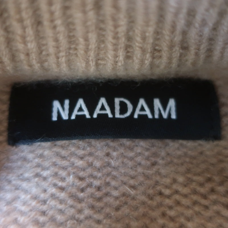 NAADAM Super Luxe Cashmere Mock Neck Sweater Camel Size Large