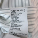 Maison Margiela Scarf Shirtdress Cream Striped Silk Size 42 Long Sleeve Dress