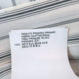 Maison Margiela Scarf Shirtdress Cream Striped Silk Size 42 Long Sleeve Dress